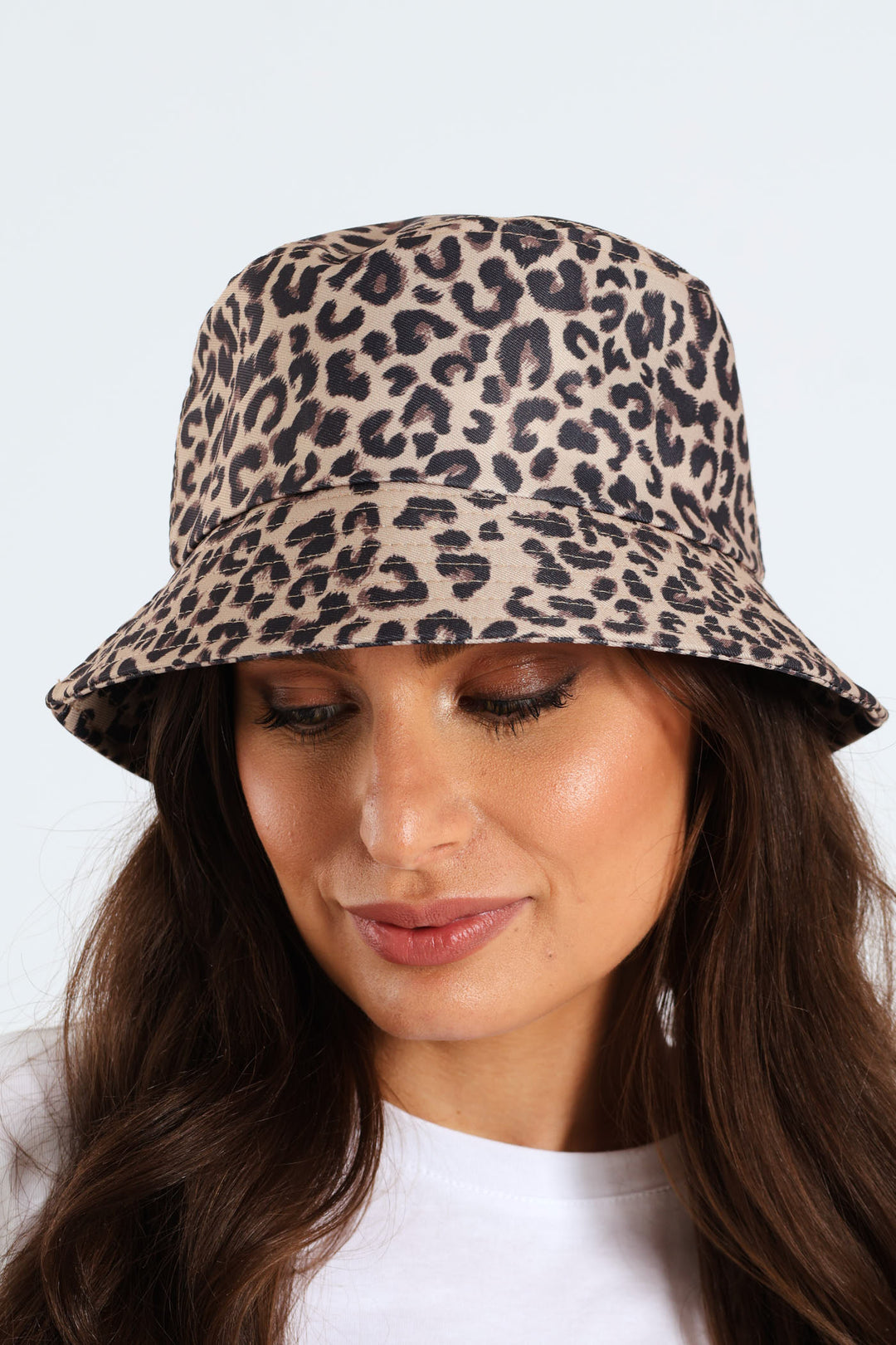 Leopard Bucket Hat - Brown