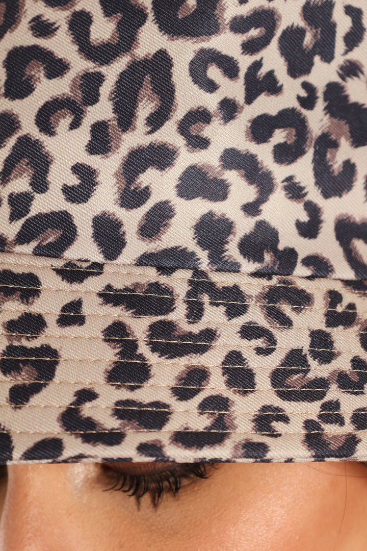 Leopard Bucket Hat - Brown