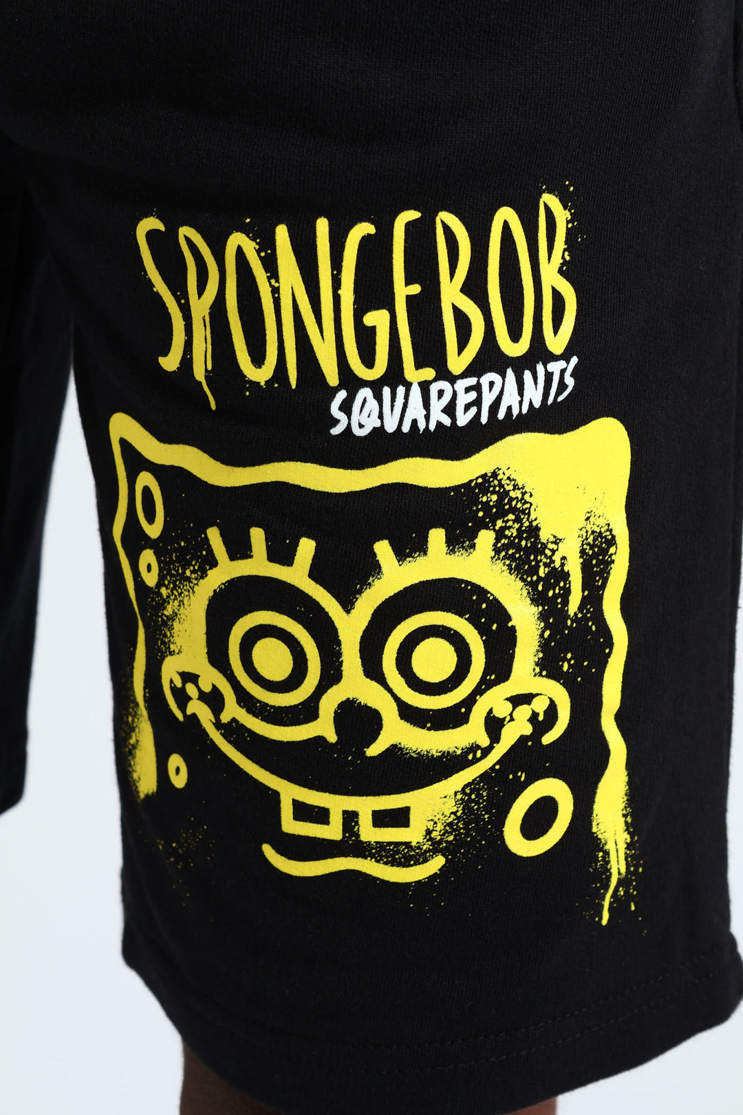Boys Spongebob Fleece Shorts - Black