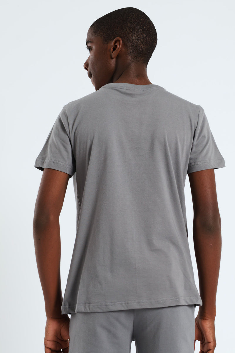 Boys Garfield Print T-Shirt - Charcoal