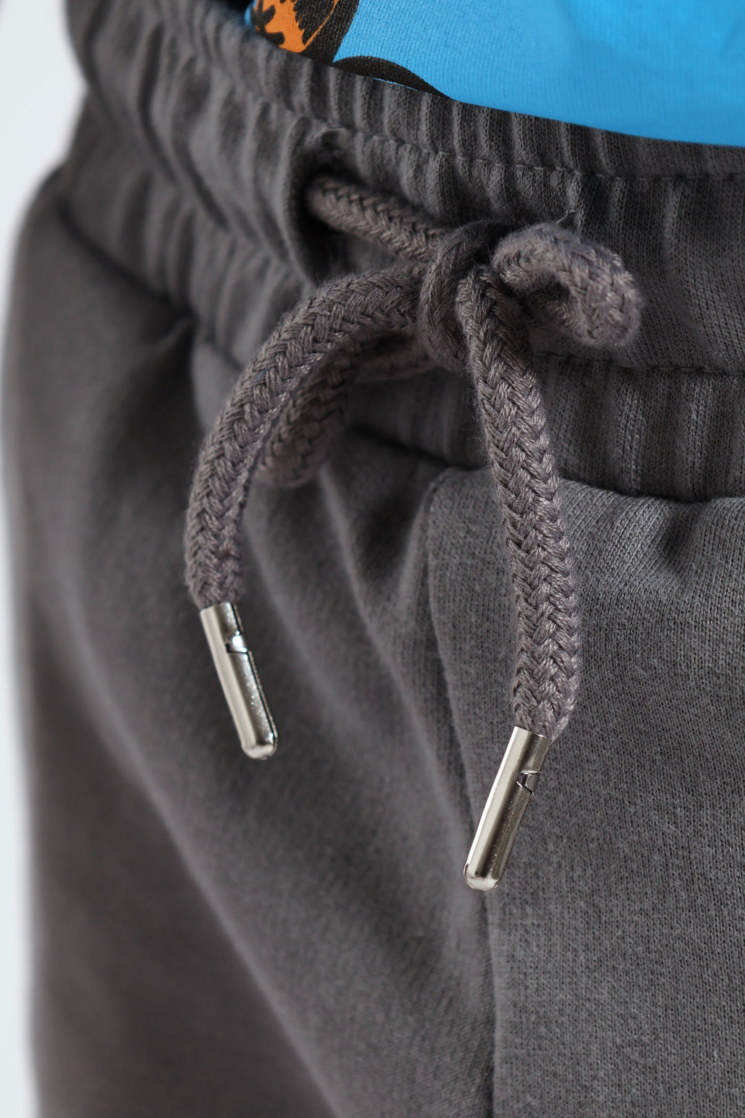 Boys Garfield Print Short - Charcoal