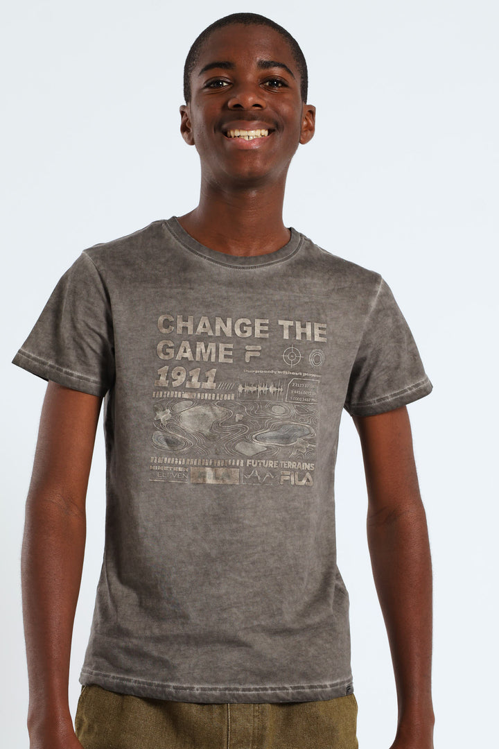 Boys Brenner T-Shirt - Grey