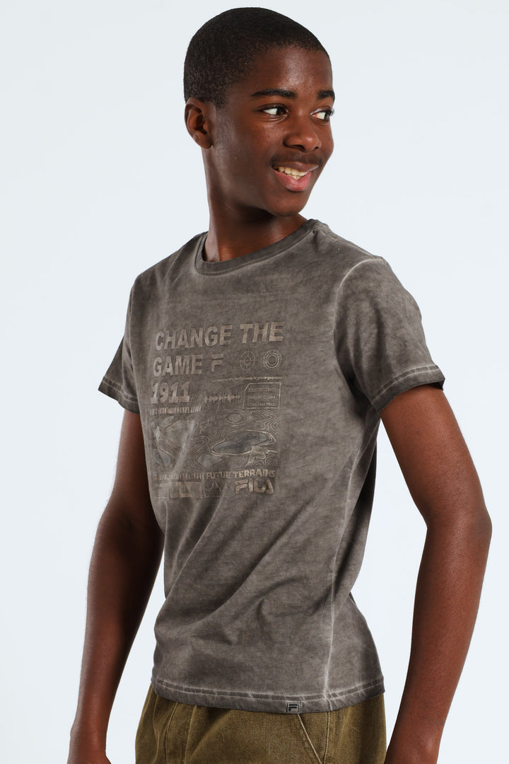 Boys Brenner T-Shirt - Grey