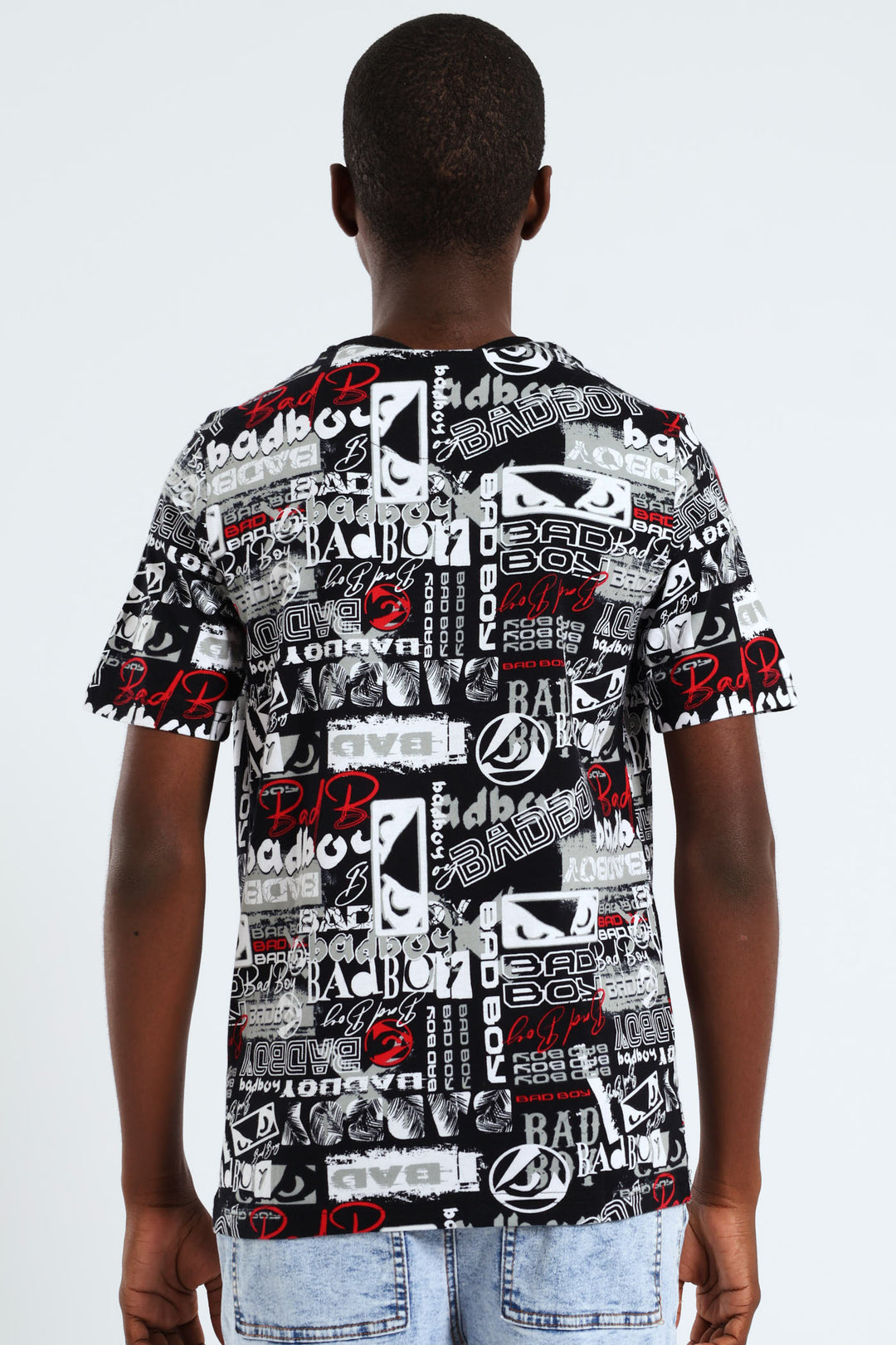 Boys Grafitti Print Tee - Black