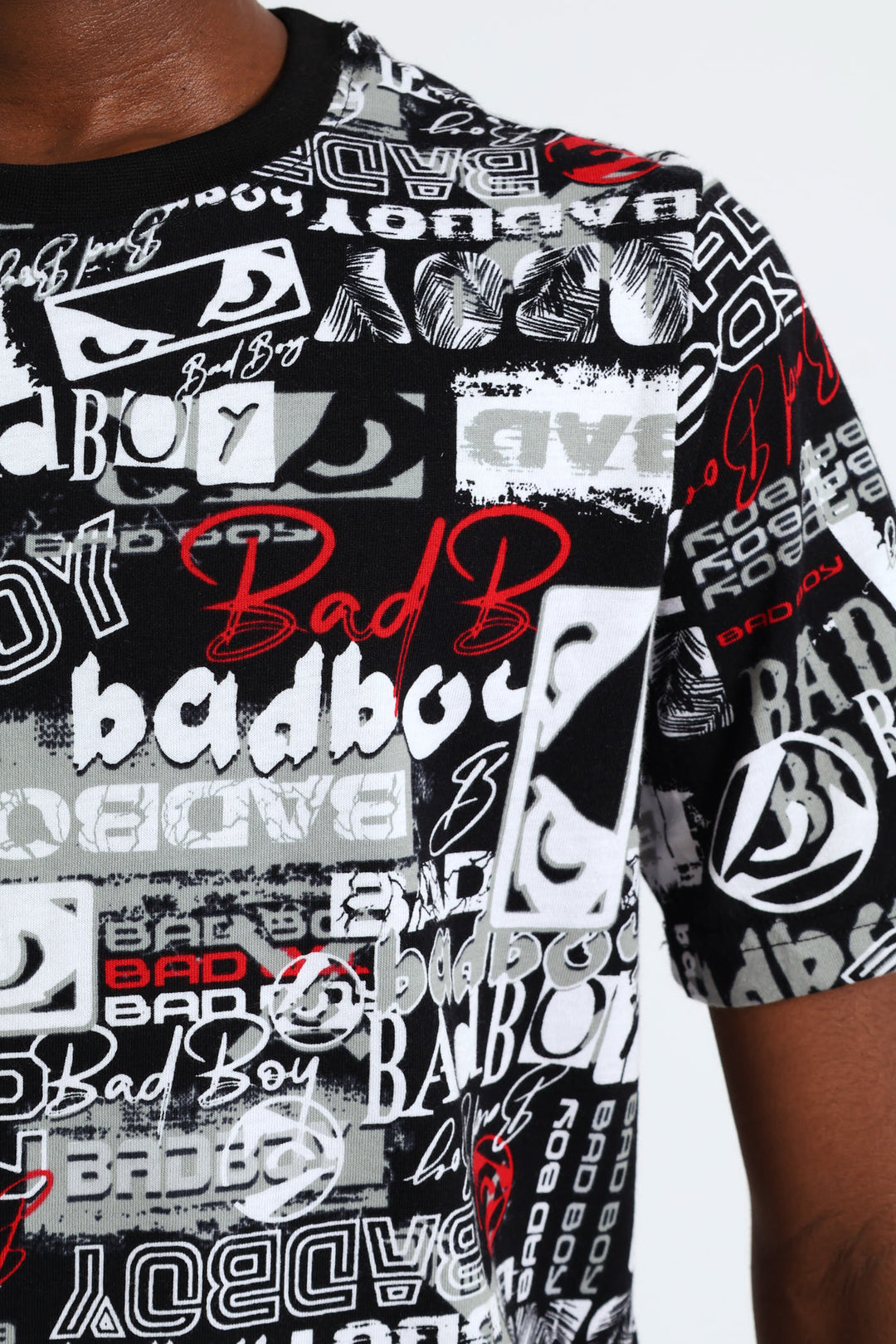 Boys Grafitti Print Tee - Black