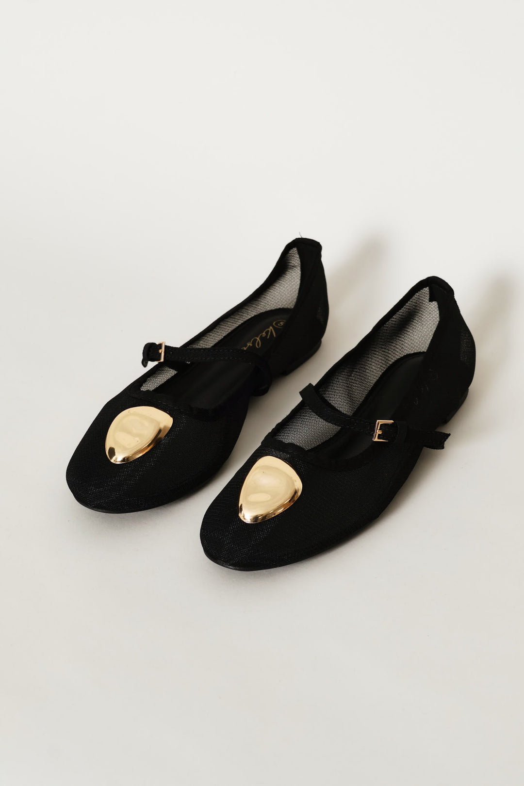Big Trim Mesh Mary Jane Pump - Black