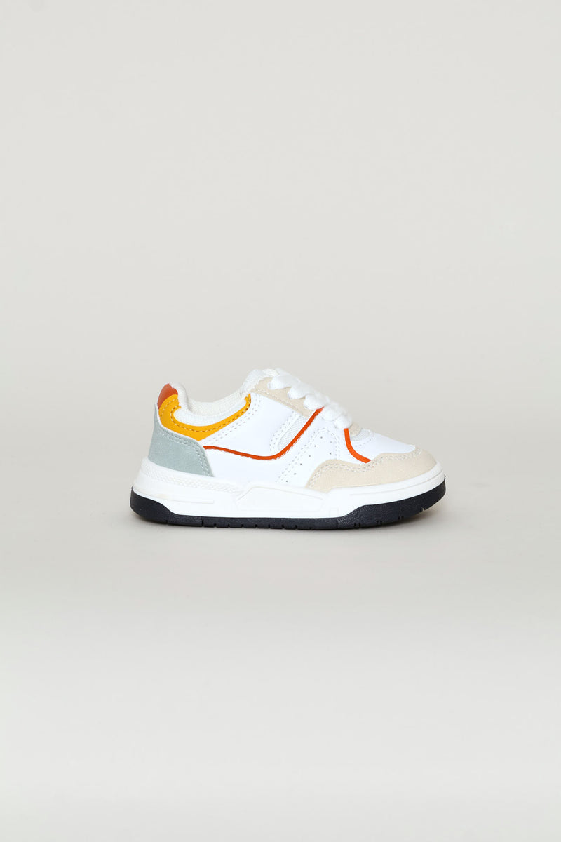 Pre-Boys Colour Block Court Sneaker - Multi