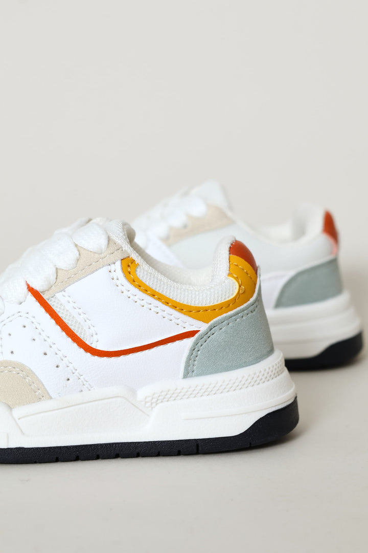 Pre-Boys Colour Block Court Sneaker - Multi