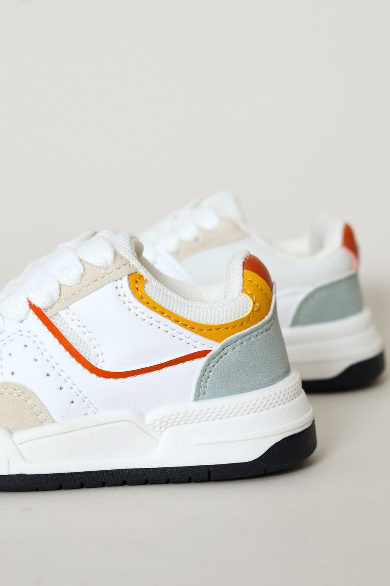 Pre-Boys Colour Block Court Sneaker - Multi