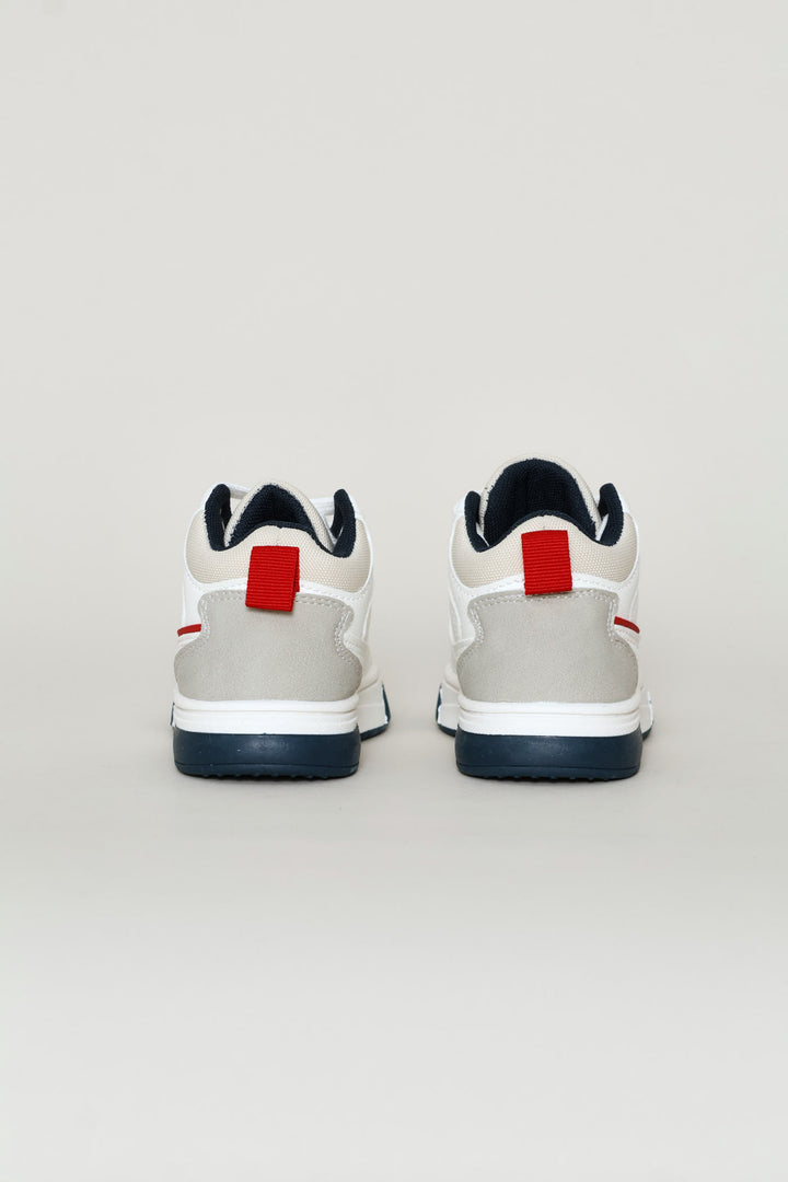 Pre-Boys Mid-Top Sneaker - White