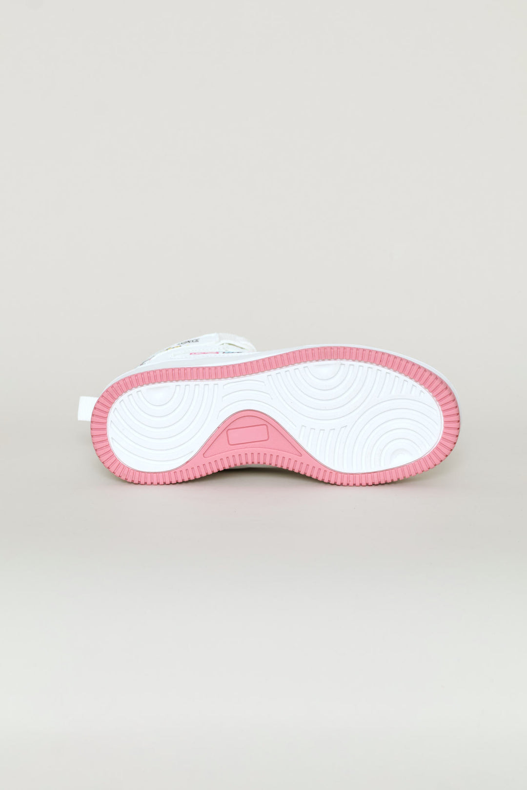 Girls Graffiti Hitop Sneaker - White