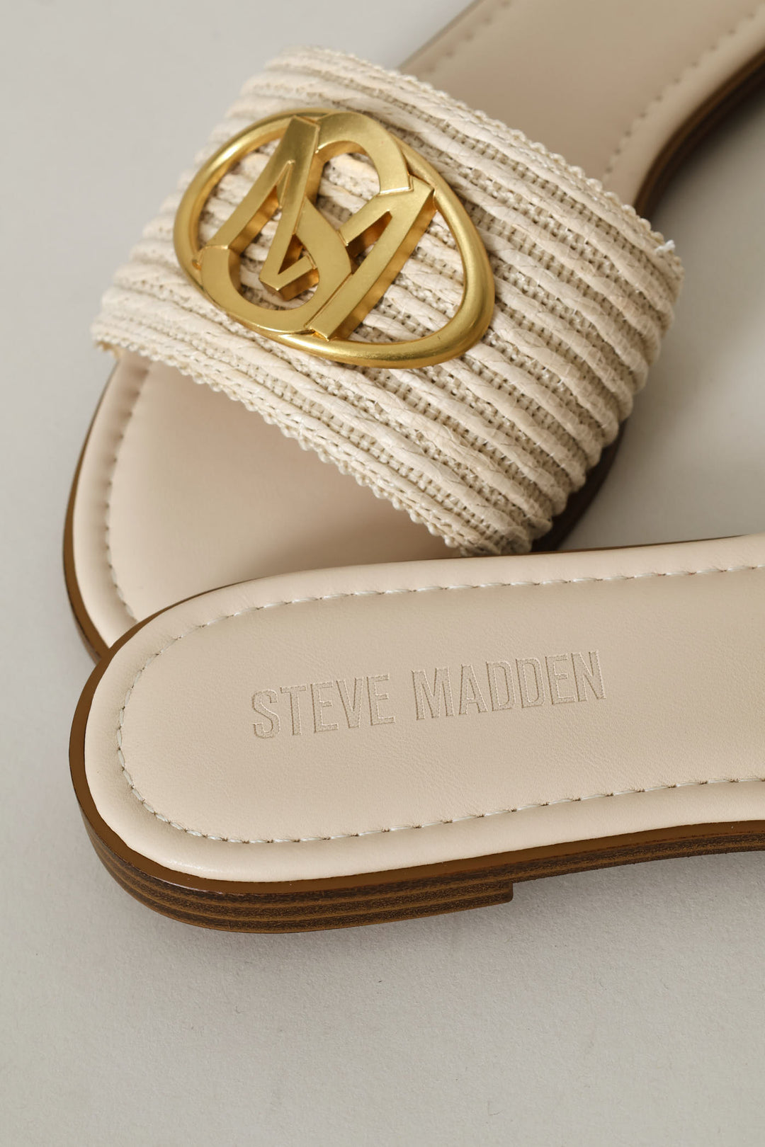 Logo Knit Sandal - Beige