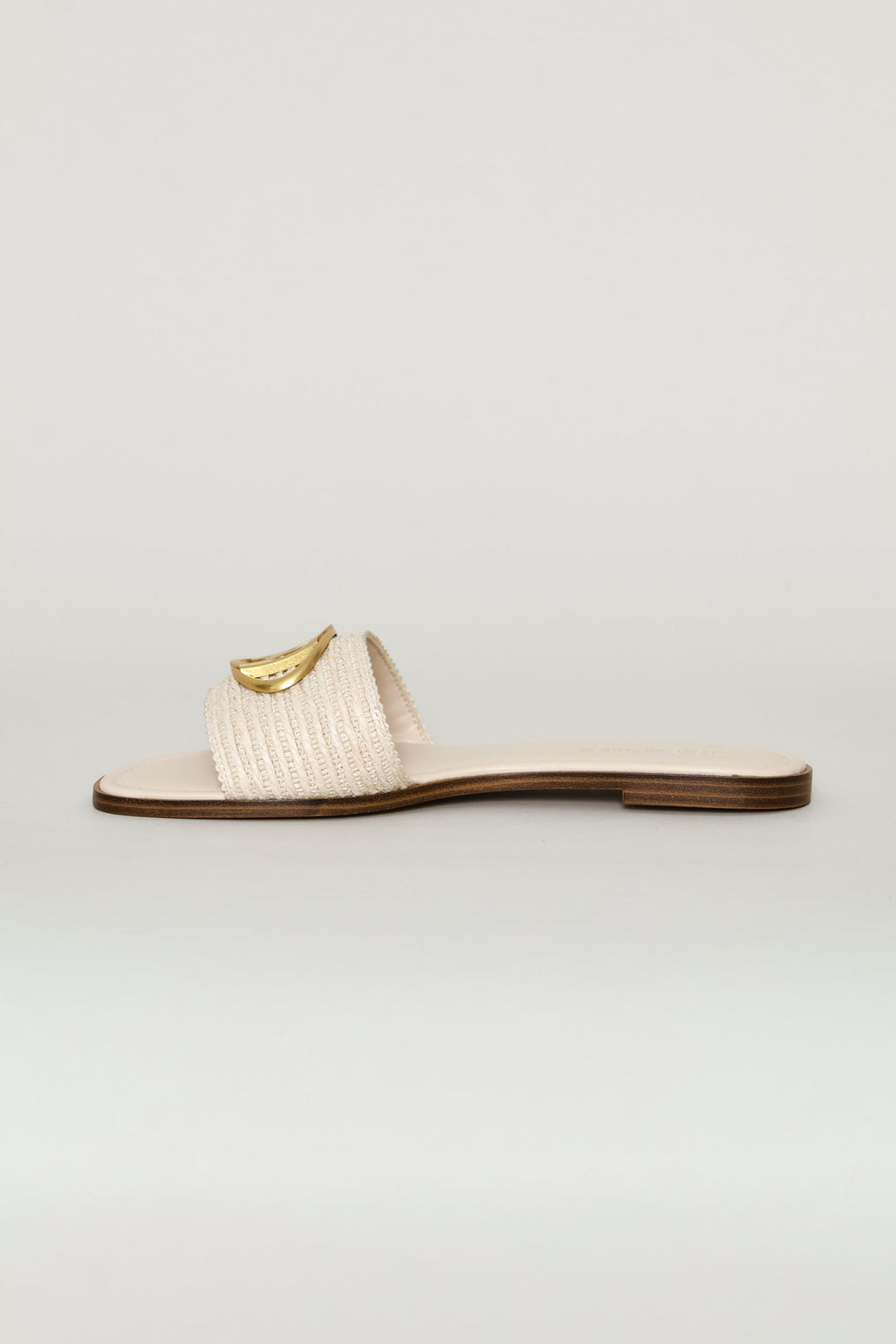 Logo Knit Sandal - Beige