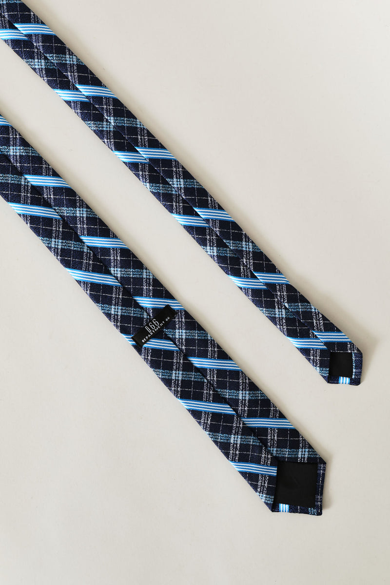 Striped Tie - Navy