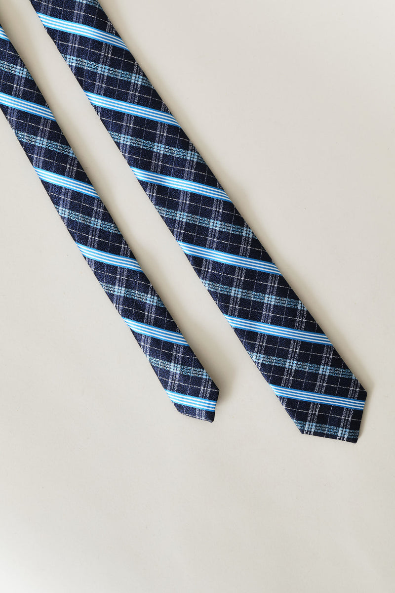 Striped Tie - Navy