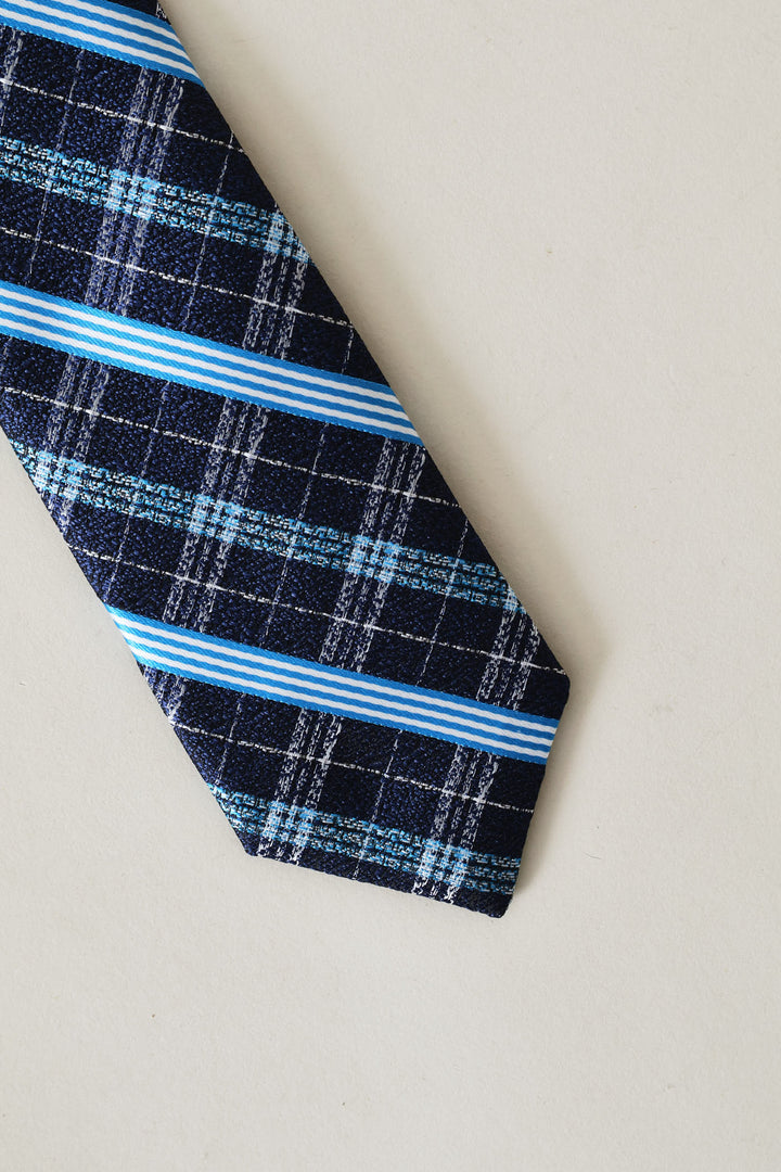 Striped Tie - Navy