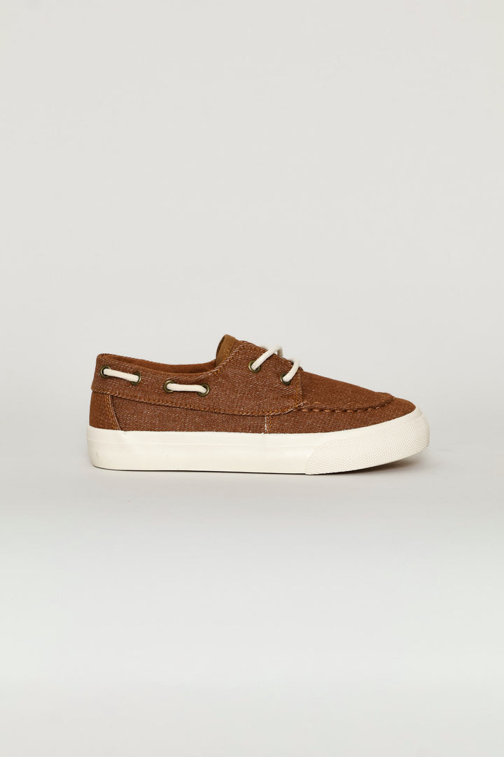 Boys Boat Shoe - Tan
