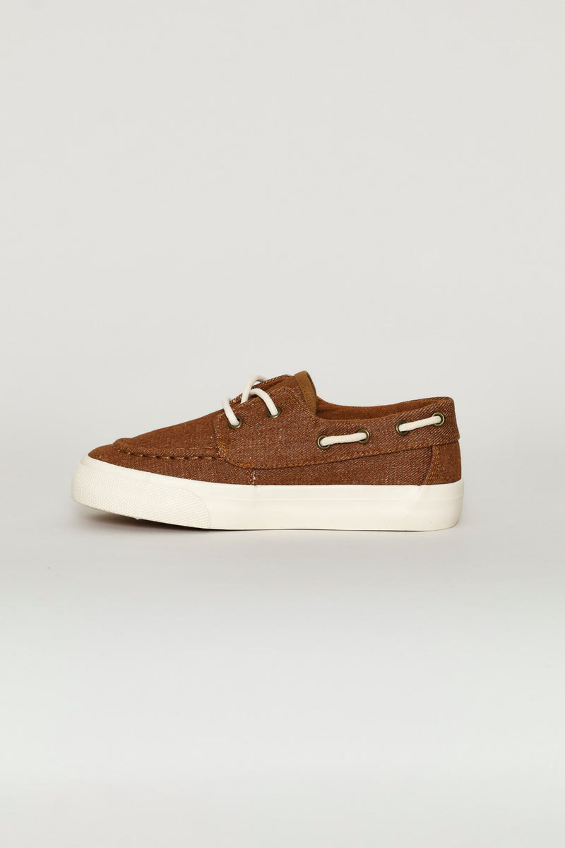 Boys Boat Shoe - Tan
