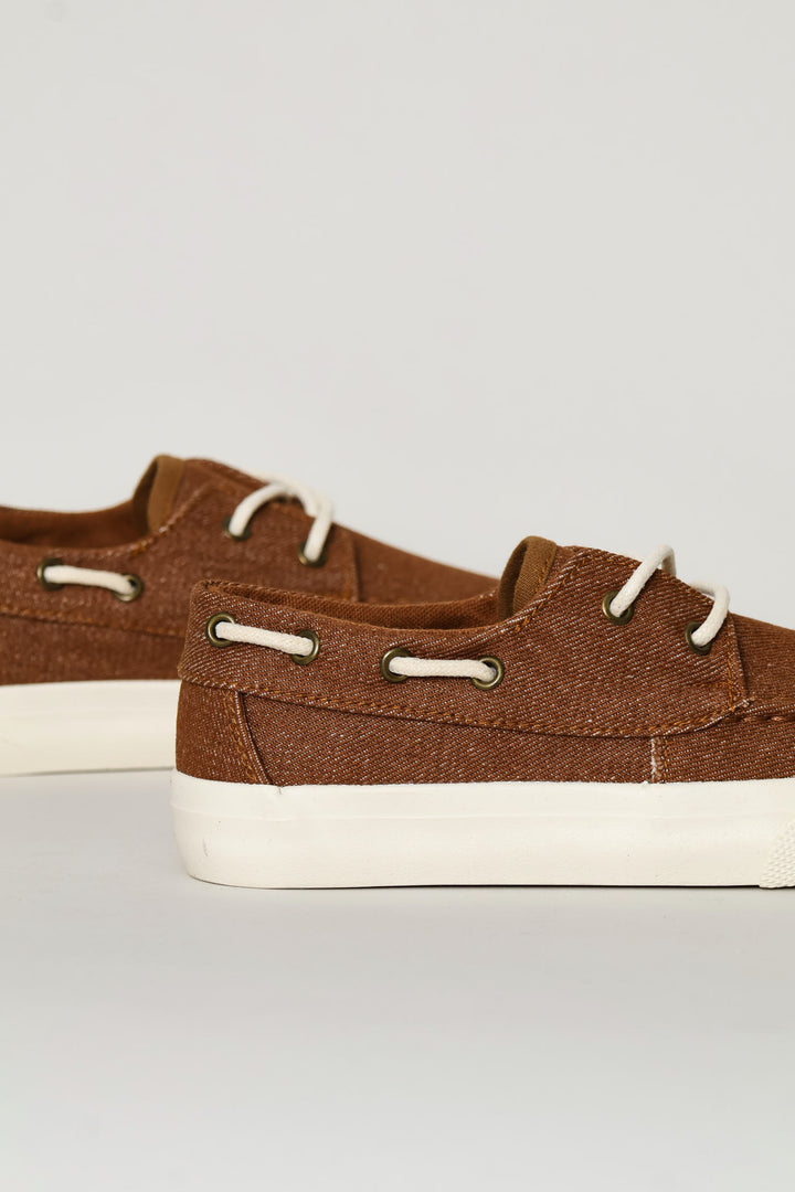 Boys Boat Shoe - Tan