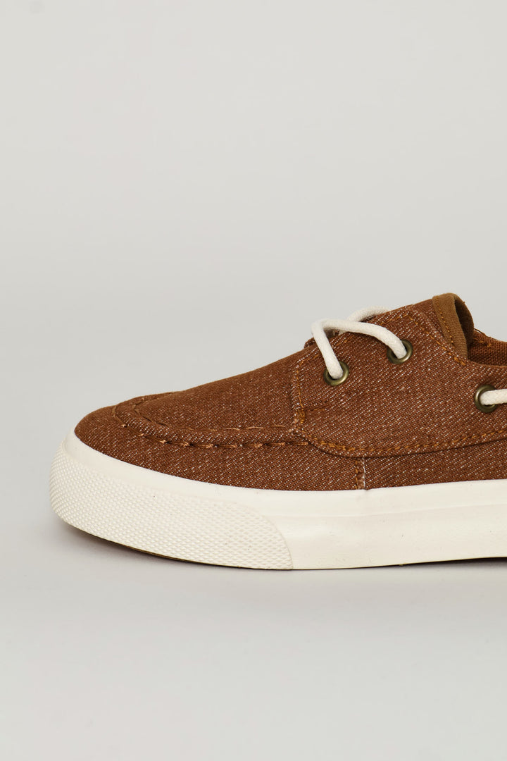 Boys Boat Shoe - Tan