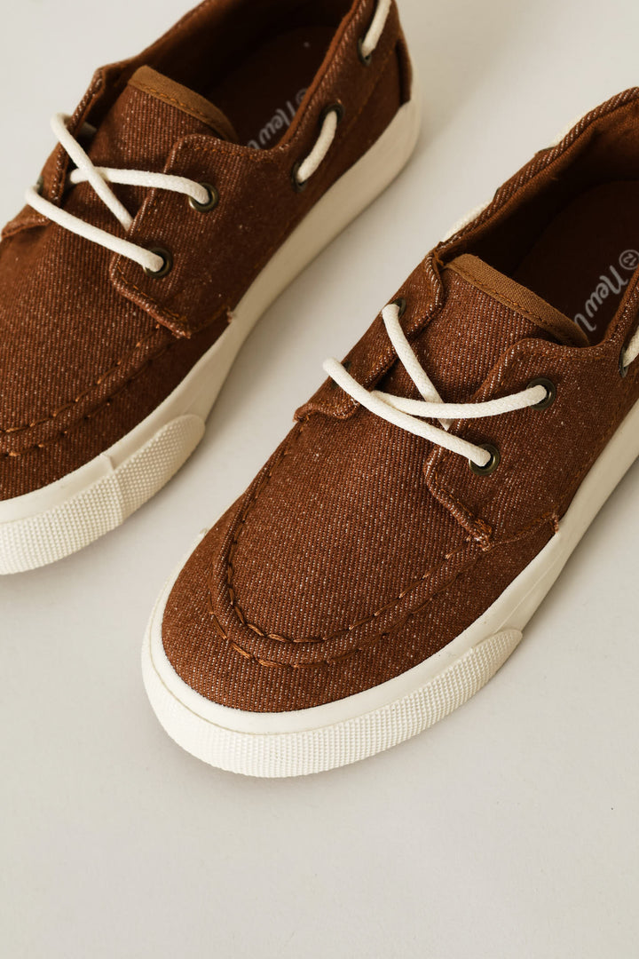 Boys Boat Shoe - Tan