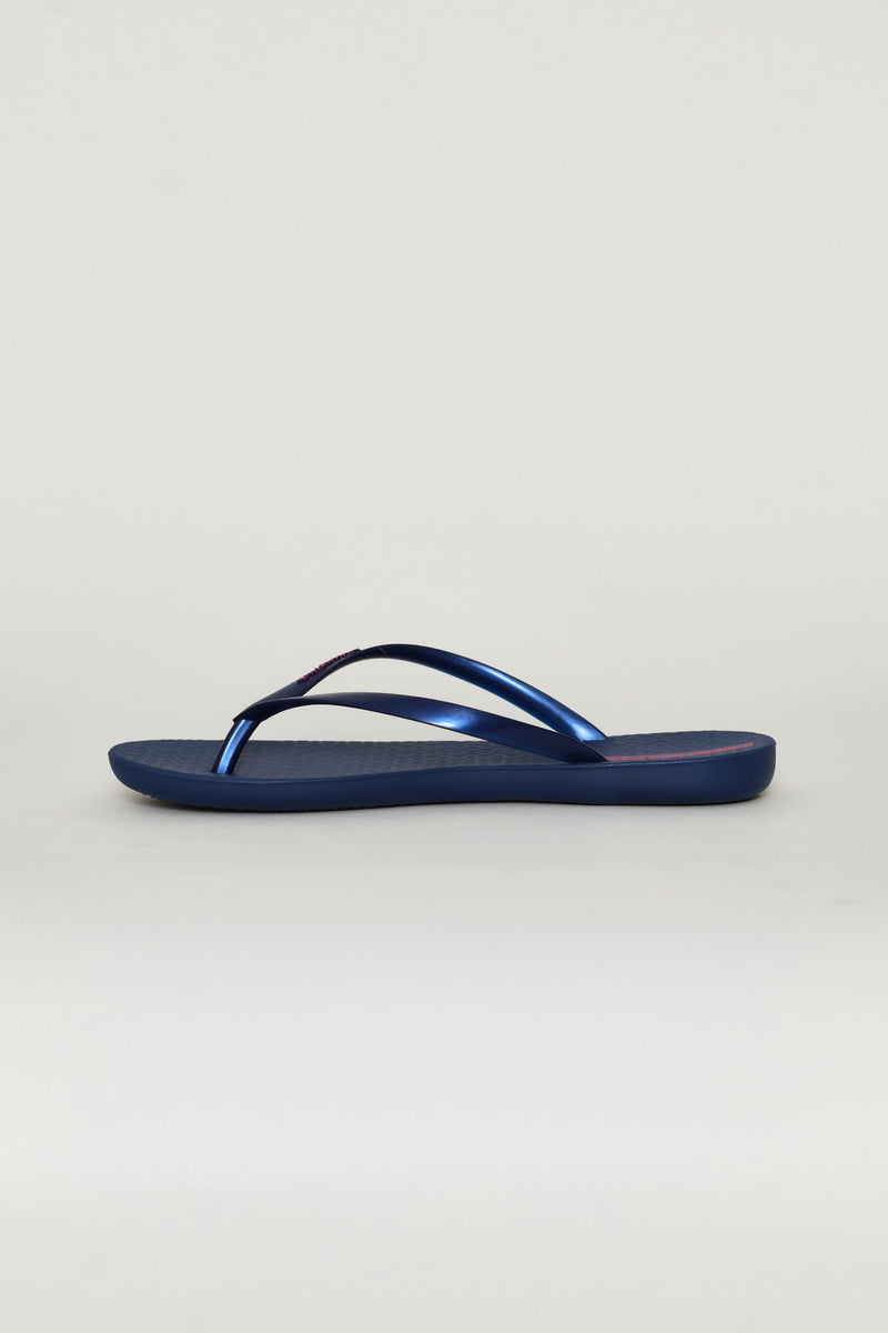 Wave Thong Sandals - Navy