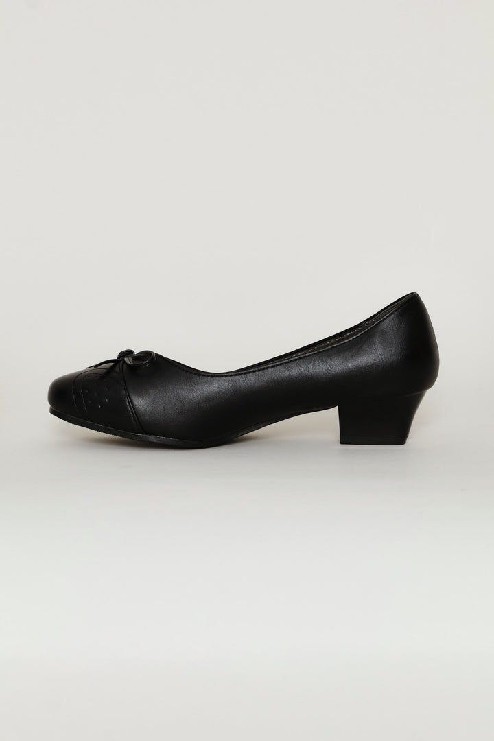Bow Detail Heel - Black
