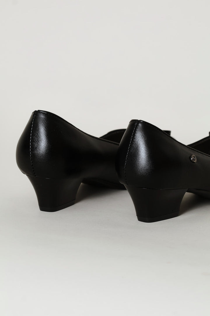 Bow Detail Heel - Black
