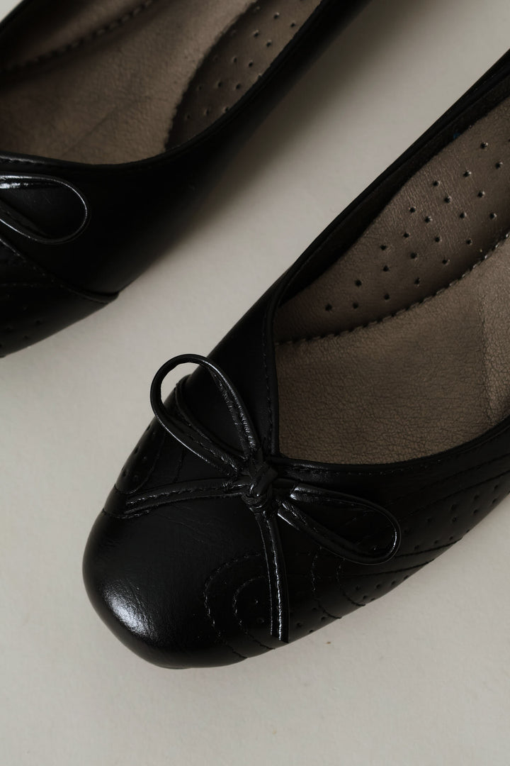 Bow Detail Heel - Black