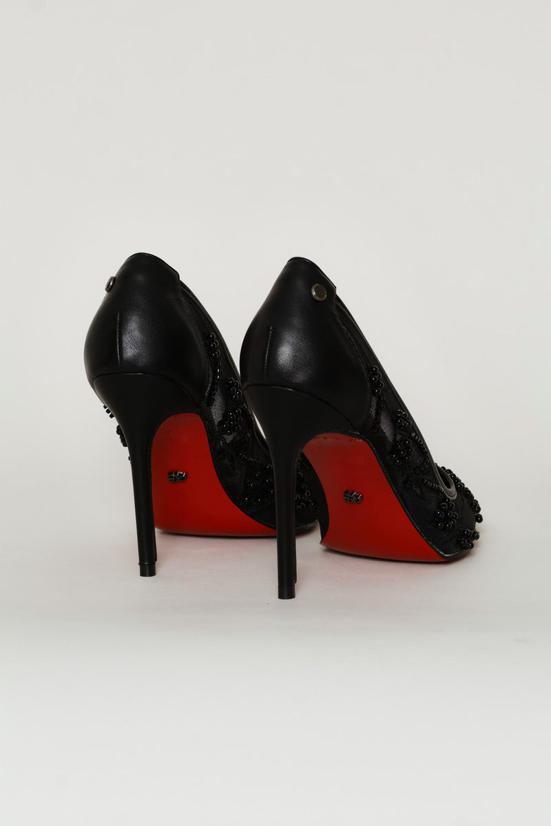 Lola 71 Embellished Heel - Black