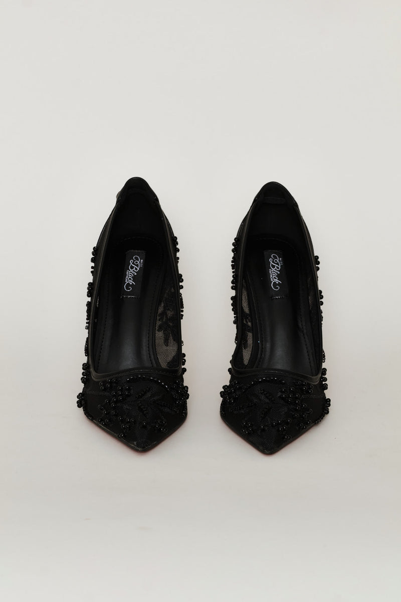 Lola 71 Embellished Heel - Black