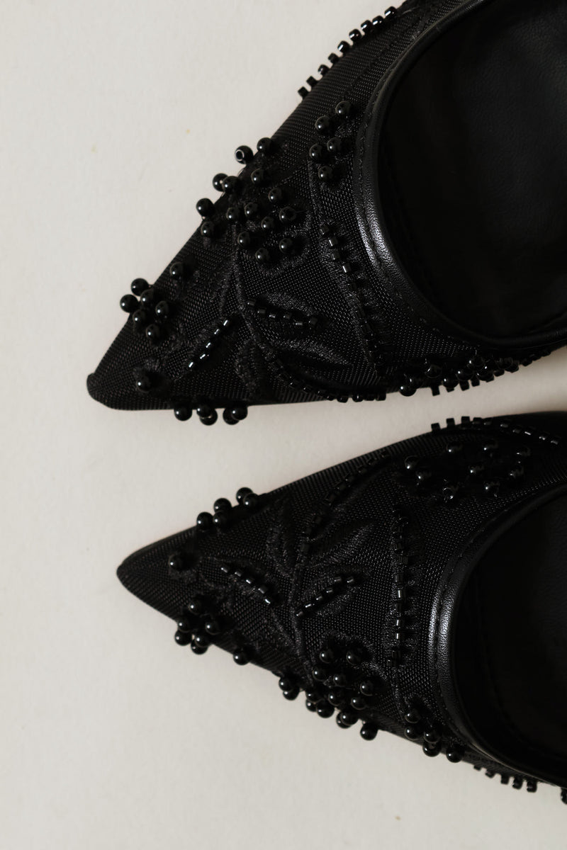 Lola 71 Embellished Heel - Black