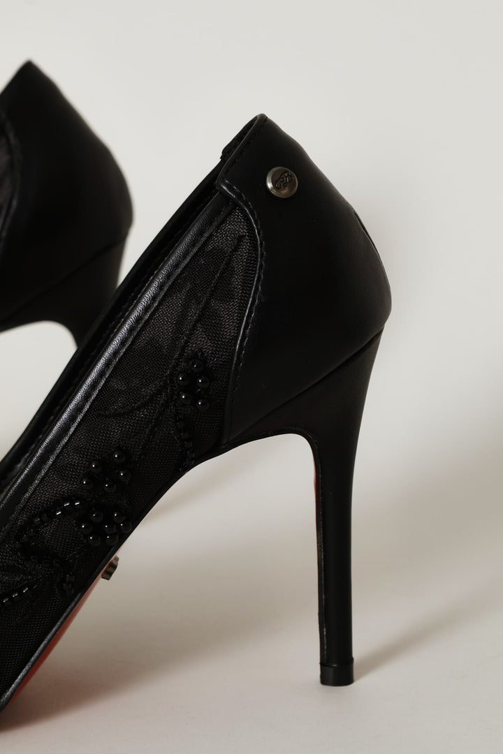 Lola 71 Embellished Heel - Black