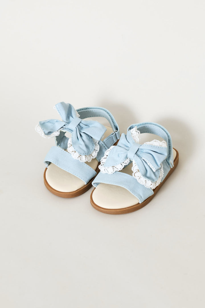 Pre-Girls Bow Sandal - Blue