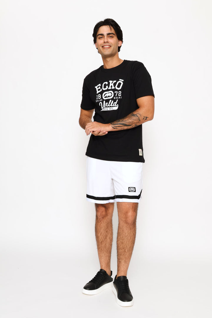 Chest Print Tee - Black