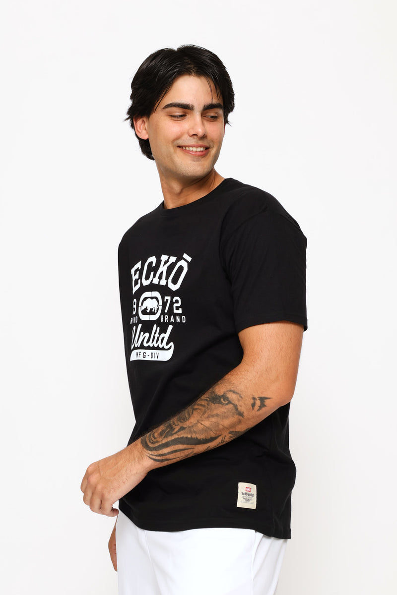 Chest Print Tee - Black