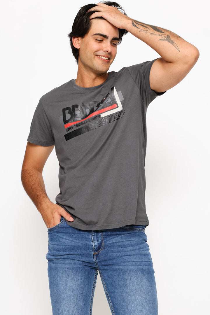 Burn Tee - Charcoal