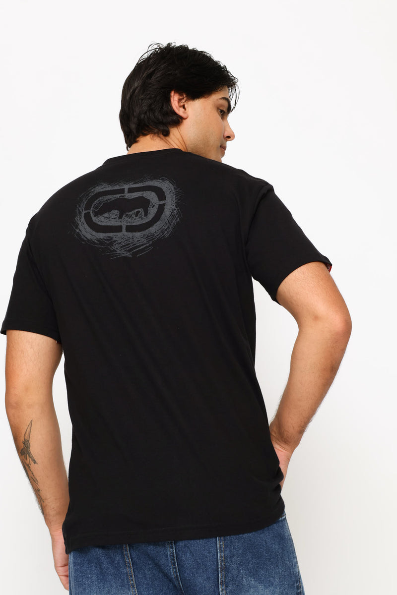 Skull Print Tee - Black