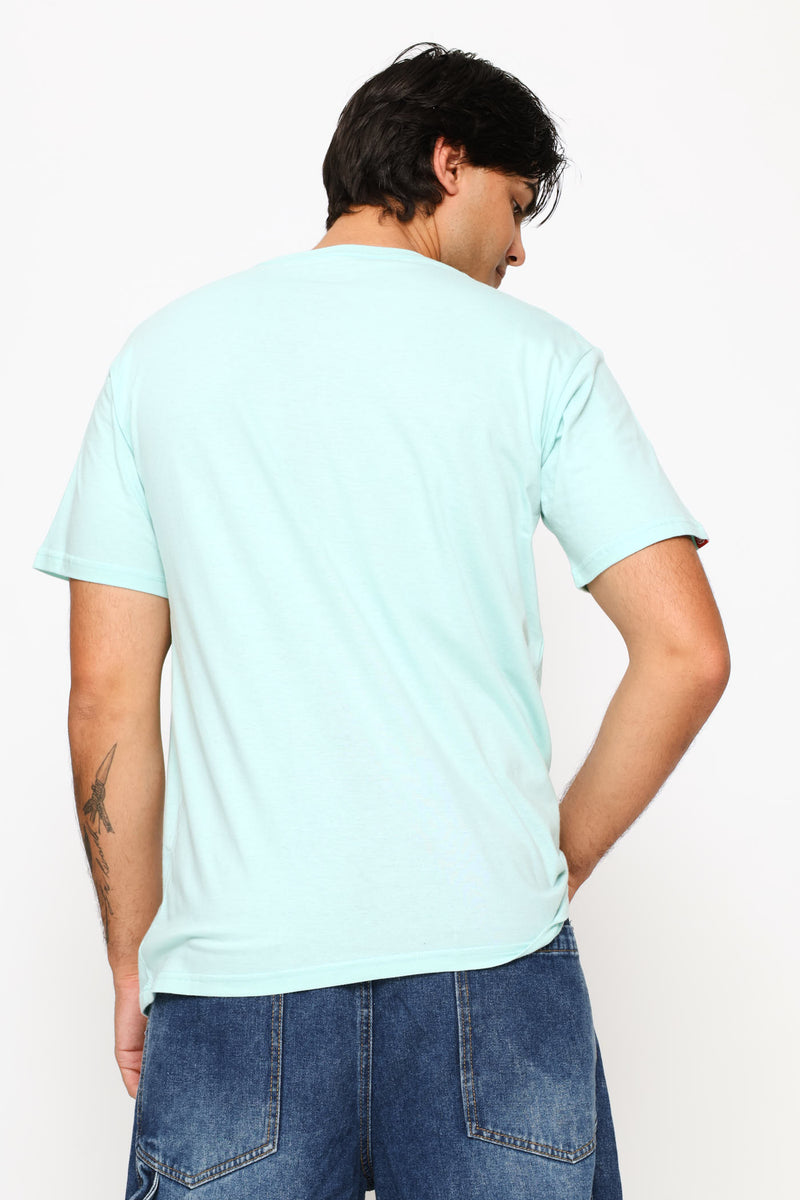 Chest Print Tee - Mint
