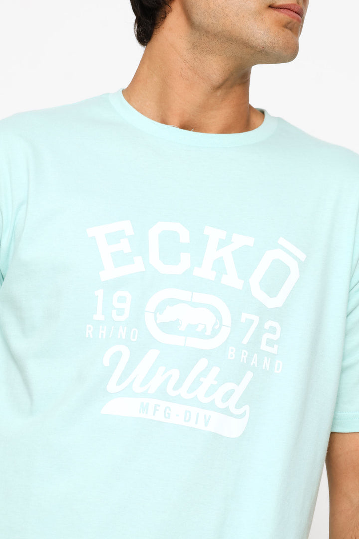 Chest Print Tee - Mint