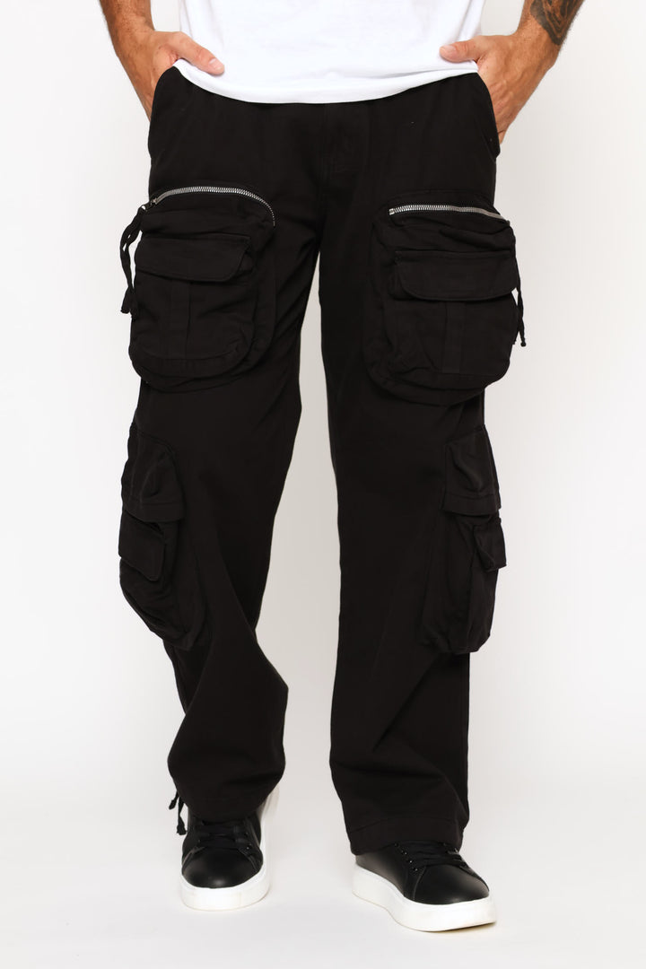 Big Multipocket Cargo Pants - Black