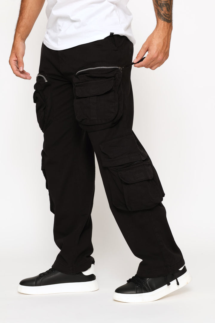 Big Multipocket Cargo Pants - Black