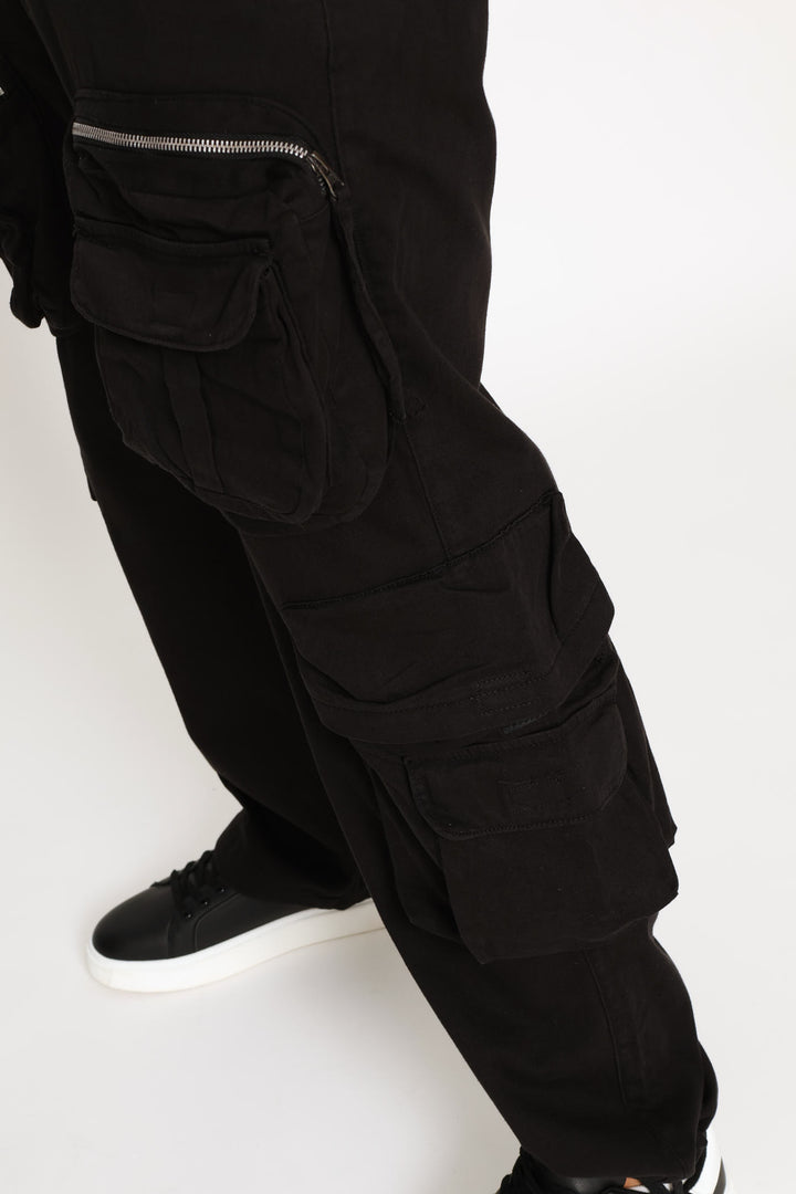 Big Multipocket Cargo Pants - Black