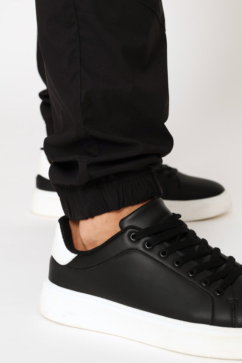 Nylon Cargo Jogger - Black