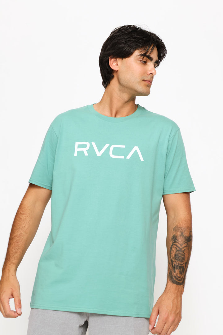 Big Branded Logo Tee - Aqua