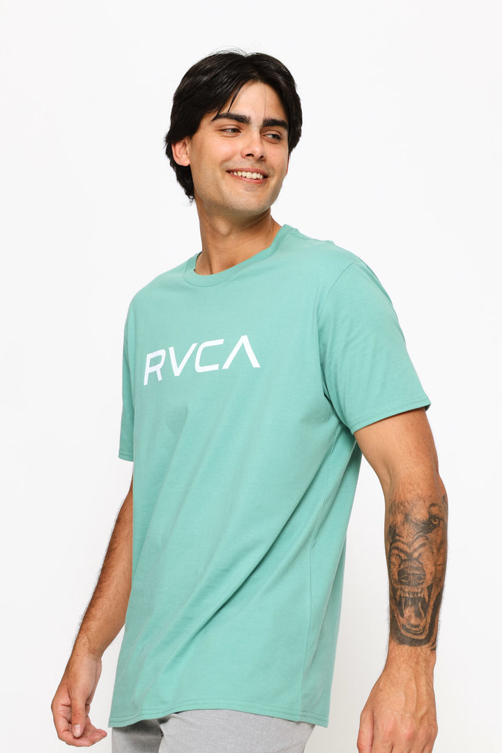 Big Branded Logo Tee - Aqua