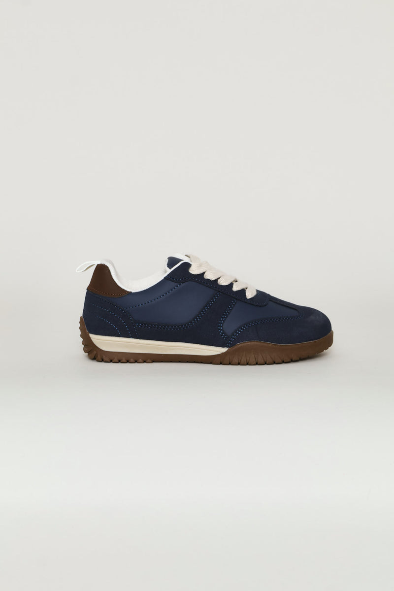 Boys Gum Retro Sneaker - Navy