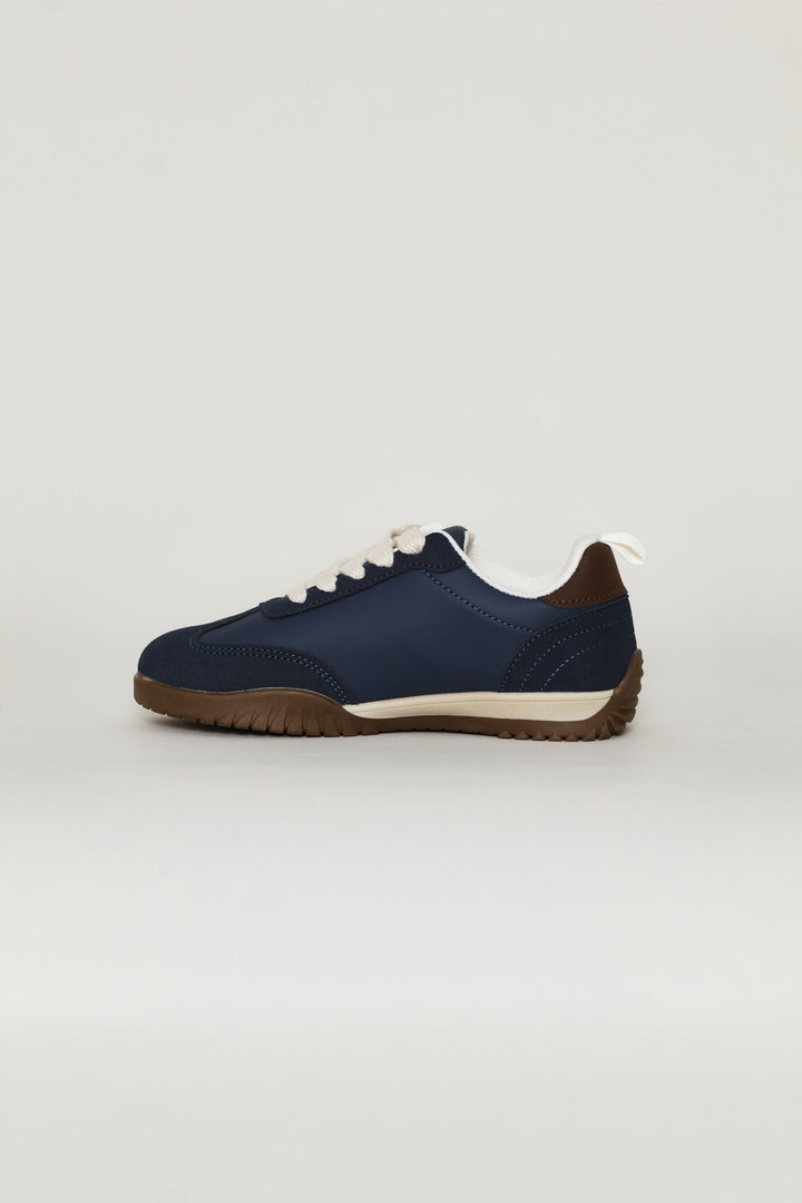 Boys Gum Retro Sneaker - Navy