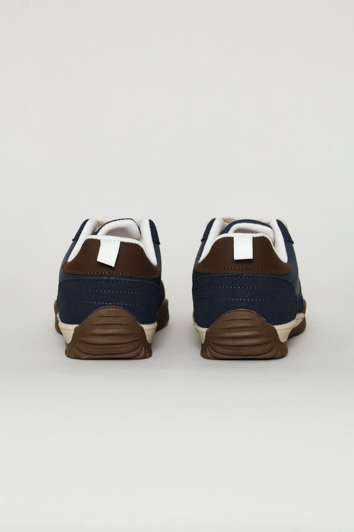 Boys Gum Retro Sneaker - Navy