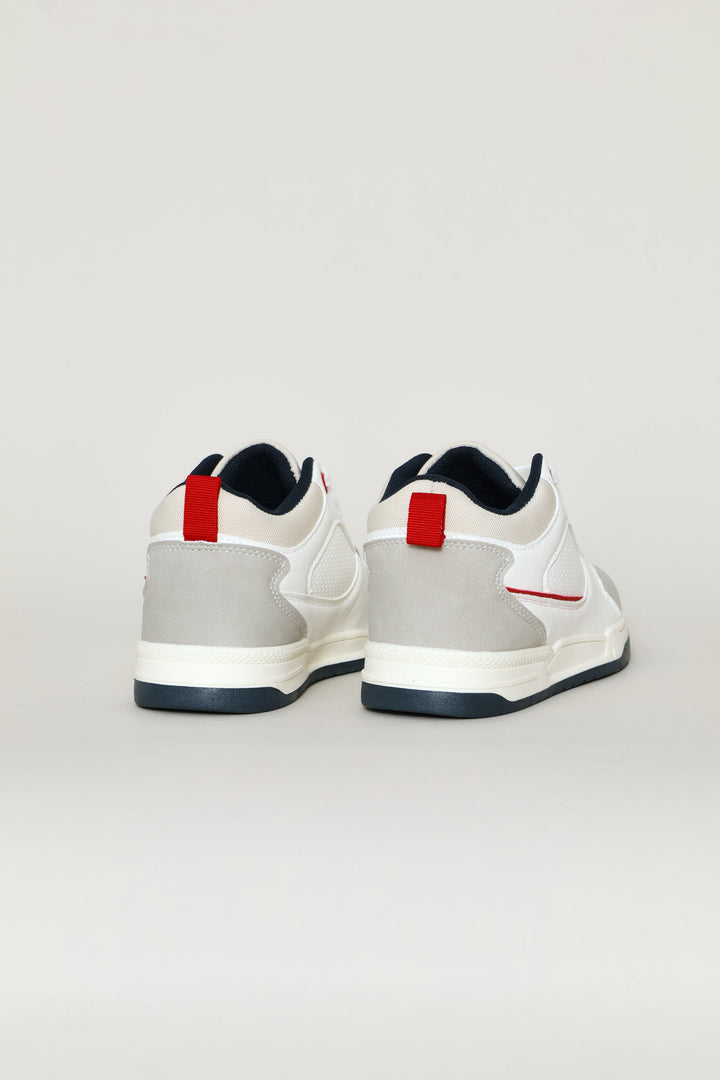 Boys Mid-Top Sneaker - White/Blue